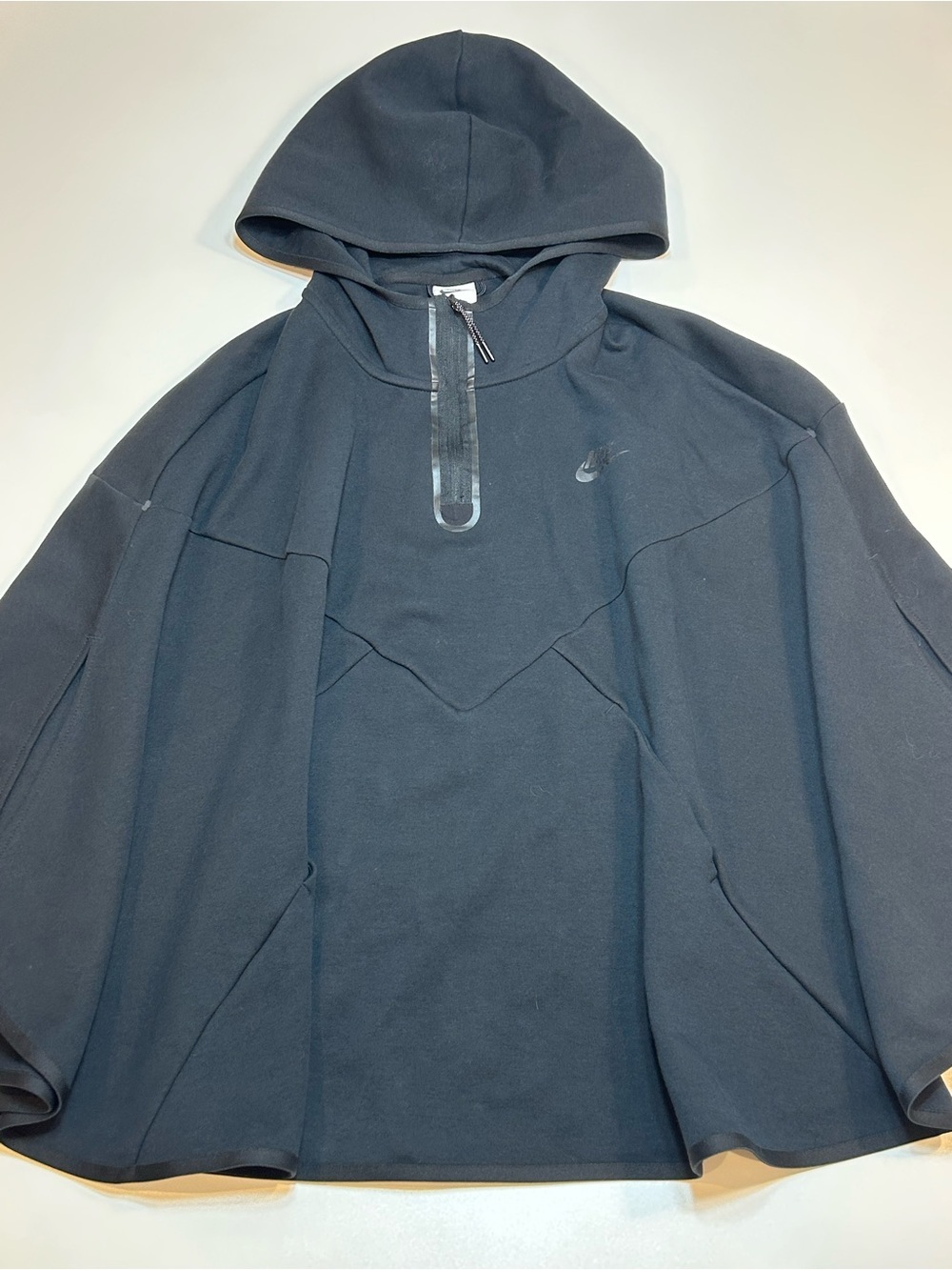 Nike Sportswear Tech Fleece Women's Oversized Poncho Jacket Black Hoodie